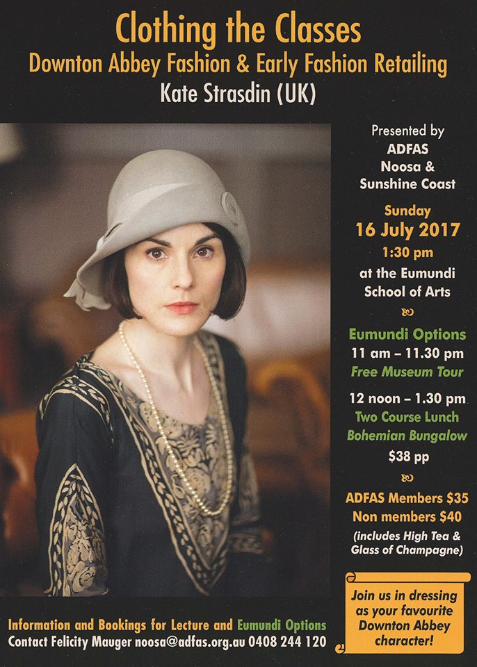 Clothing the Classes: the Fashions of Downton Abbey and Early Fashion Retailing