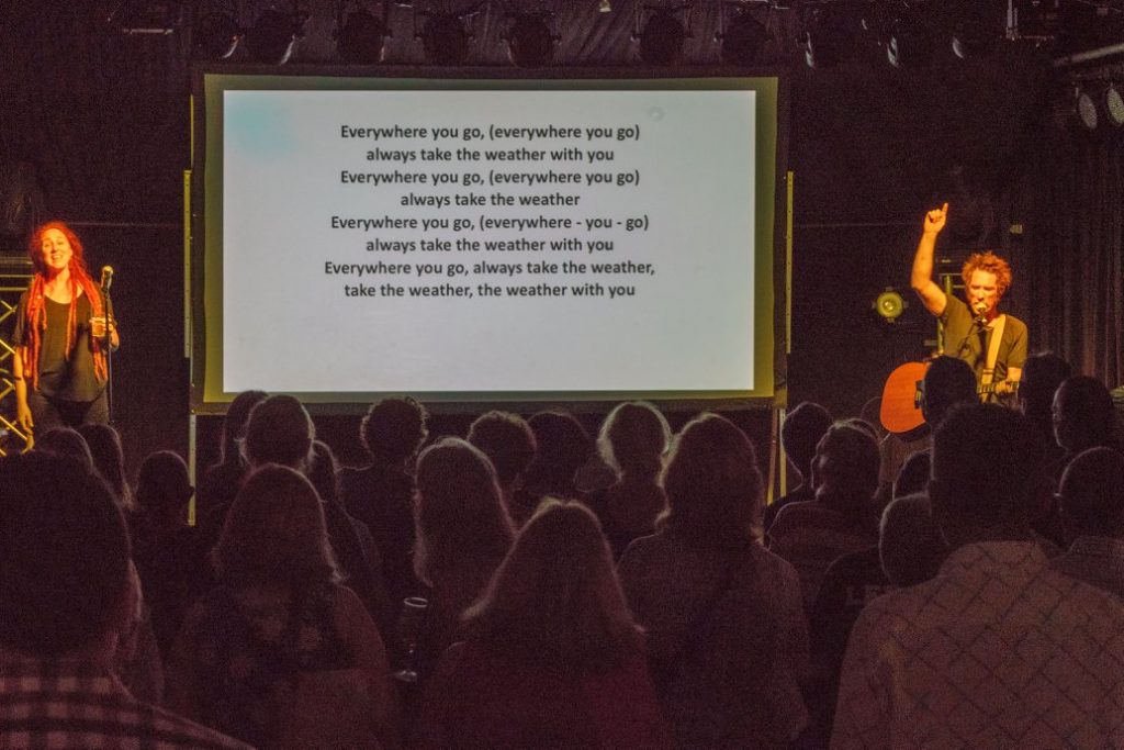 You, the audience, become the choir for the night!