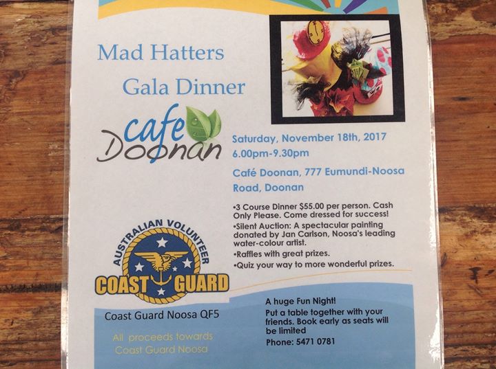 Come join in the fun with a 3 course dinner for $55 per person. There is also a silent auction, a raffle with heaps of prizes and a fun quiz!