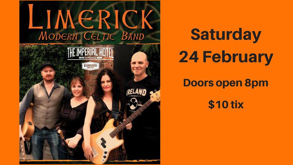 You'll be hard pressed to stop yourself stomping your feet, up dancing and singing along when Limerick perform!