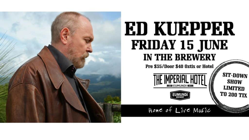 Music lovers, we're in for a very special night when the legendary Ed Kuepper performs