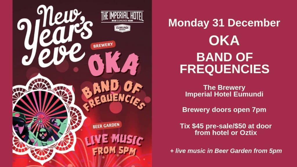 We have your New Year's Eve sorted with a stellar line-up of groove goodness!
