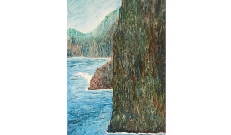 The paintings for “By the Waterside” are based on memories of living in Noosa and exploring in the Noosa National Park.