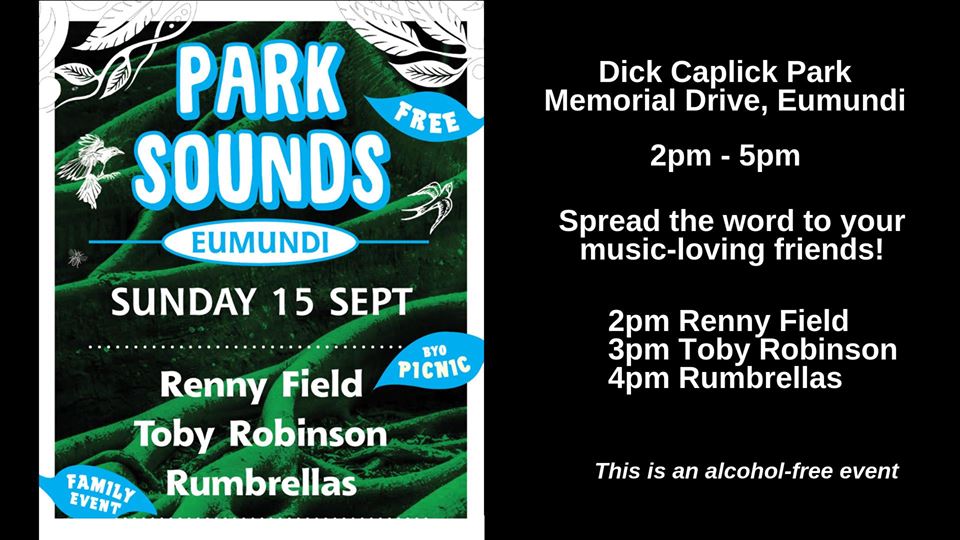 Join us with your picnic rug for a fabulous afternoon of FREE live music in Dick Caplick Park.