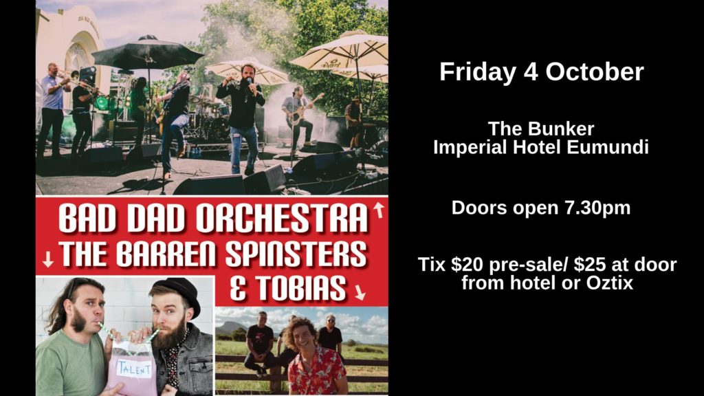 An all-star line up with three fantastic bands