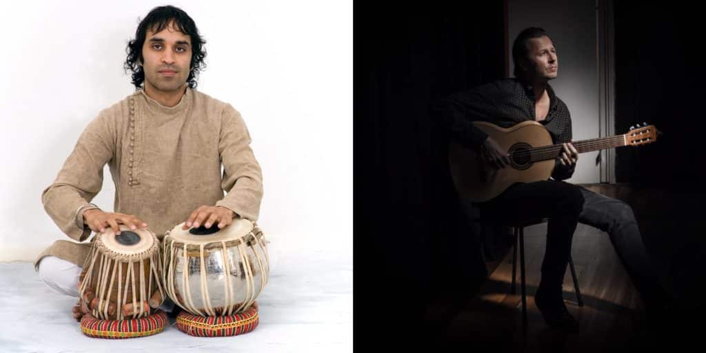 ARIA award winning Tabla player BOBBY SINGH in duet with ARIA award nominated Flamenco guitarist DAMIAN WRIGHT in a special concert celebrating their mutual love of Flamenco and Hindustani Classical music.