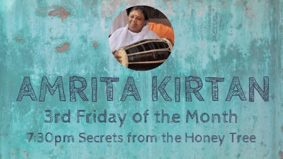 Join us in Eumundi on the third Friday of the month for Amrita Kirtan! Start the weekend right with an evening of heart opening chants & spiritual community.