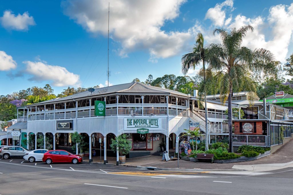 This famous Eumundi icon brews its own beer and distils its own gin as well as serving great food and hosting live music