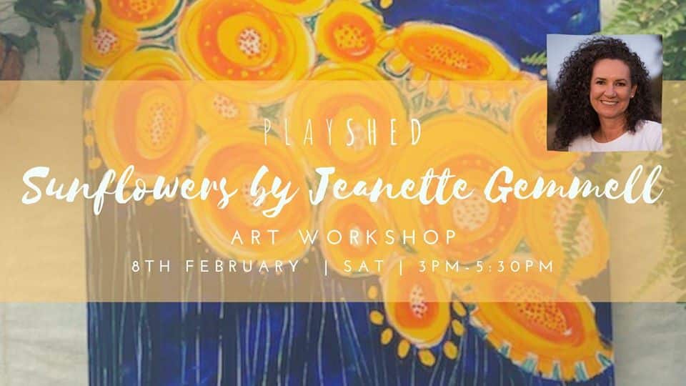 Enjoy a beautiful Saturday afternoon in our lovely, plant filled creative space right in the heart of Eumundi at an awesome painting workshop.