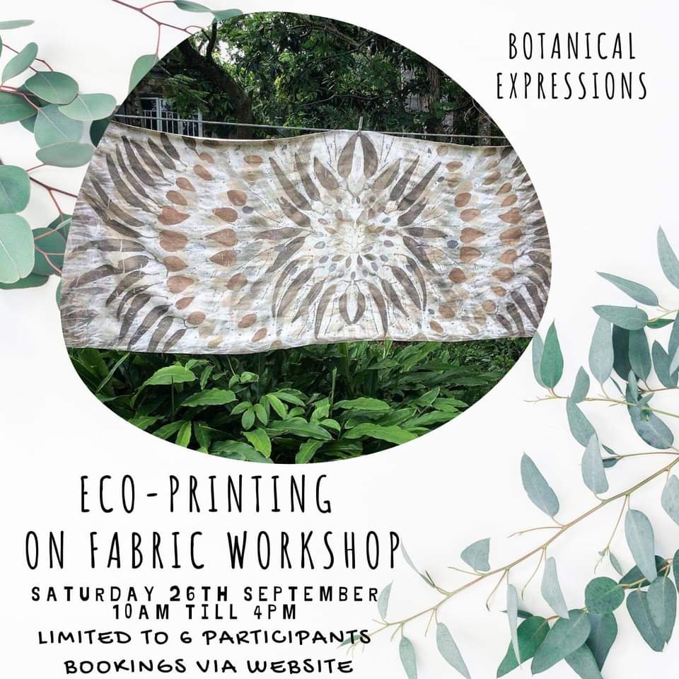 Have you been interested in eco-printing but unsure on where to start or not getting the results you were hoping for?
During this 1 day workshop you will gather an understanding of the foundations of eco-printing, creating your own eco-printed pieces of fabric, shawl and paper.