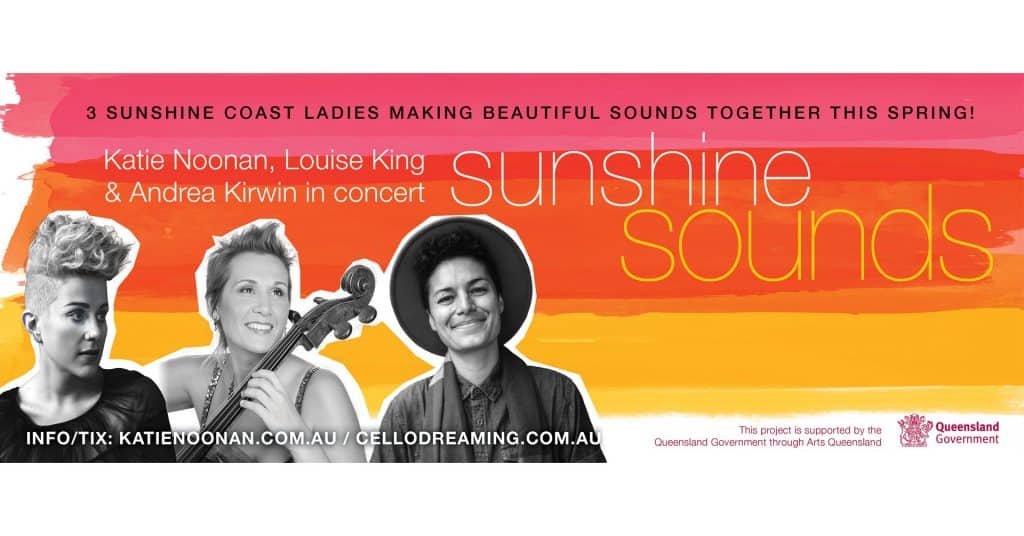 A beautiful night of music with renowned local artists Katie Noonan, Louise King & Andrea Kirwin in concert. Doors open 7pm.
This spring, return to the magic of live music and indulge yourself in the exquisite sounds of 3 lovely ladies of the Sunshine Coast.